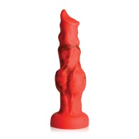 Dildo de Silicona Creature Cocks Fire Hound - Rojo Medio