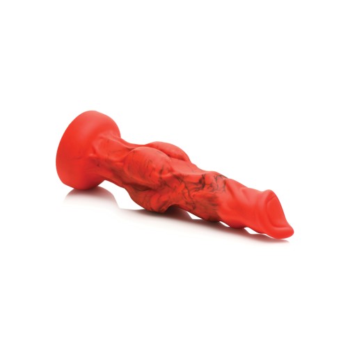 Dildo de Silicona Creature Cocks Fire Hound - Rojo Medio