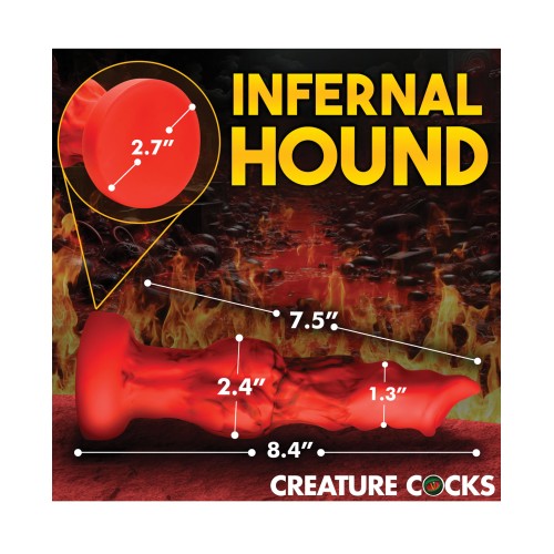 Dildo de Silicona Creature Cocks Fire Hound - Rojo Medio