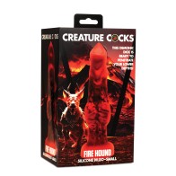 Creature Cocks Fire Hound Silicone Dildo Small Red