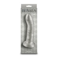 Dildo Curvado Charlie 7 Pulgadas Champagne Metálico