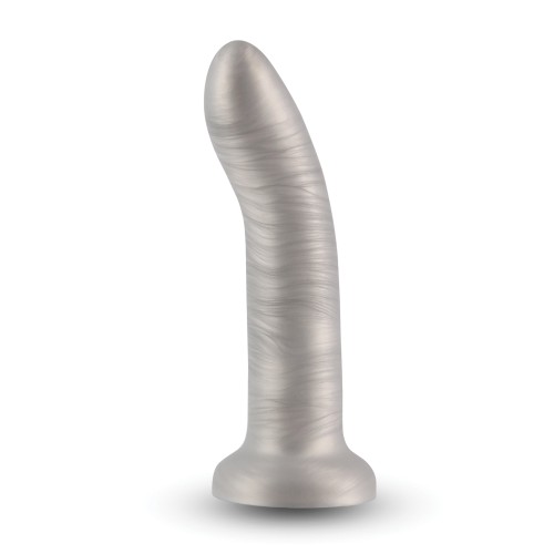 Dildo Curvado Charlie 7 Pulgadas Champagne Metálico