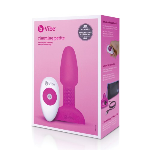 b-Vibe Tapón Rimming Petite Fucsia Vibrador