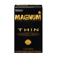 Condones Trojan Magnum Thin Paquete de 12