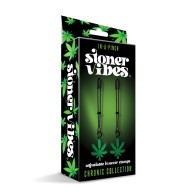 Stoner Vibes Glow In the Dark Nipple Clamps