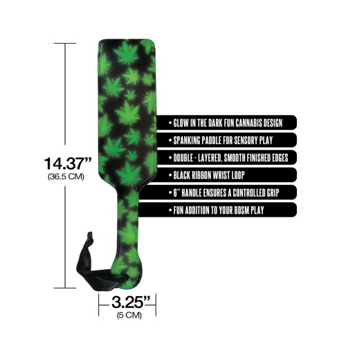 Stoner Vibes Glow in the Dark Paddle - Green