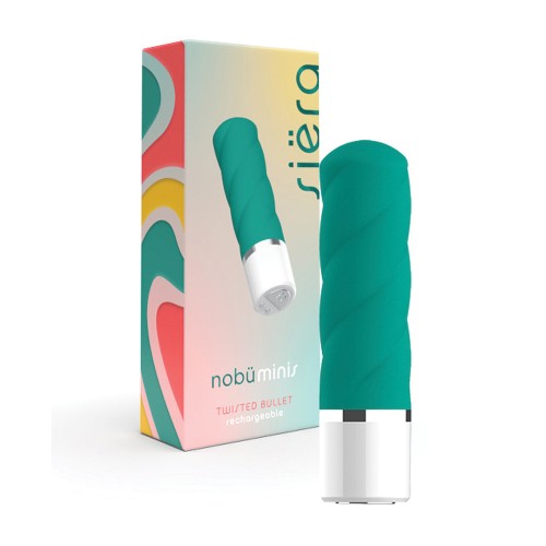 Mini Balas Retorcidas Nobu Vibrador Verde Azulado