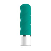 Mini Balas Retorcidas Nobu Vibrador Verde Azulado