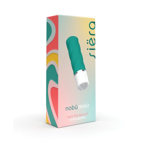 Mini Balas Retorcidas Nobu Vibrador Verde Azulado