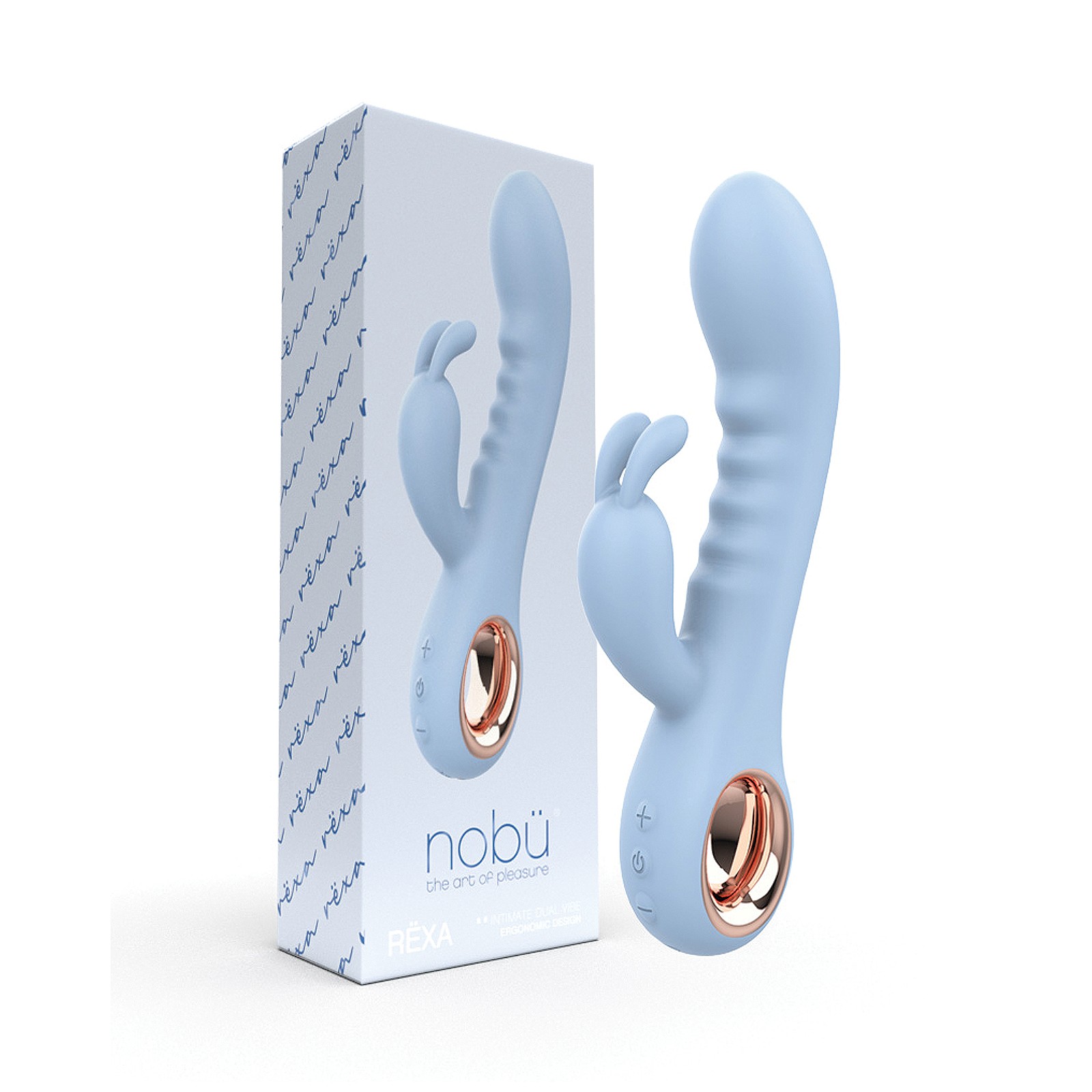 Nobu Rexa Vibrador Dual Azul Claro