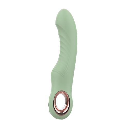 Gwen G-Spot Vibrator with Removable Bullet - Green