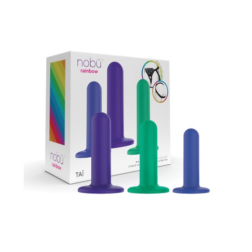 Nobu Tai Silicone Dildo Set with Strap On