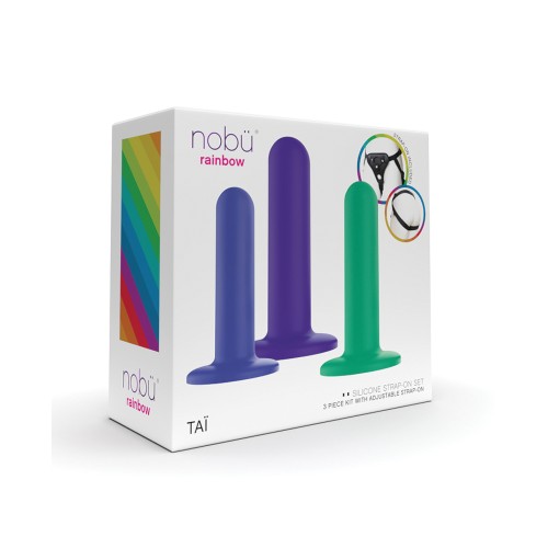 Set de Dildos de Silicona Nobu Tai con Arnés