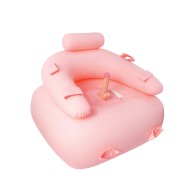 Cojín Inflable con Dildo Control Remoto y Correa