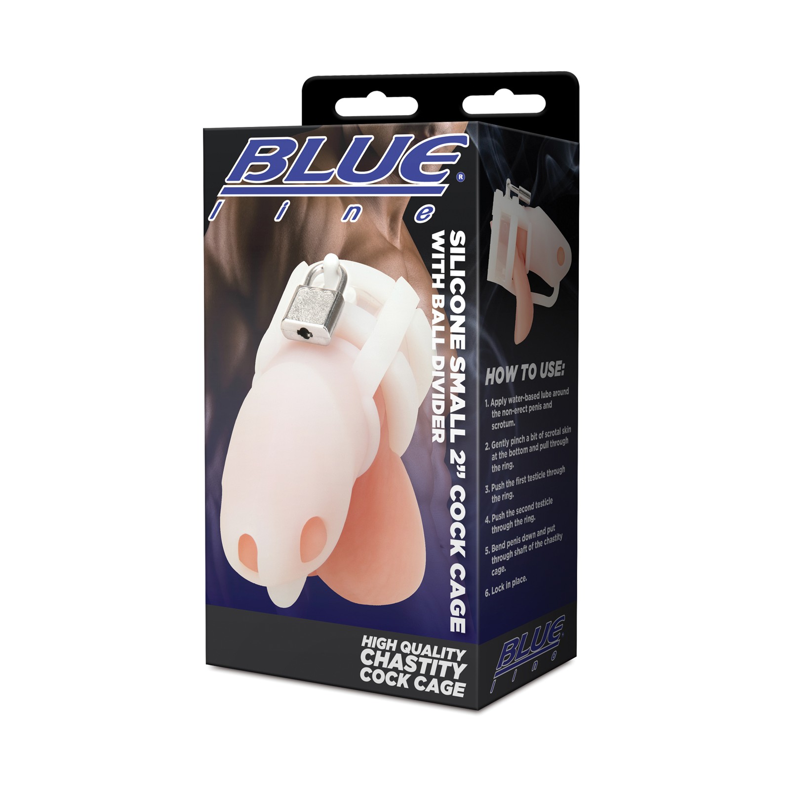 Blue Line 2" Mini Silicone Cock Cage for Pleasure