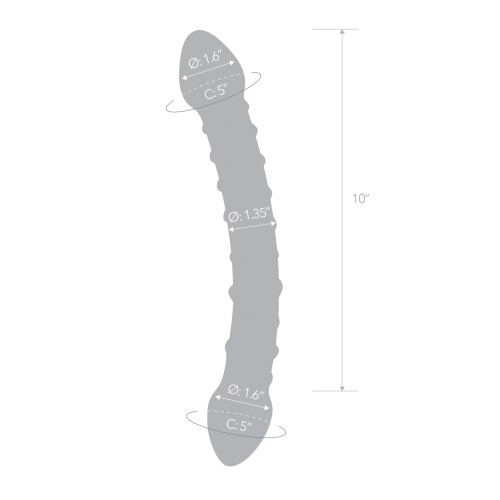 Glas 12 Inch Double Trouble Glass Dildo