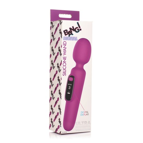 Bang! 10X Digital Wand Vibrator - Portable Purple