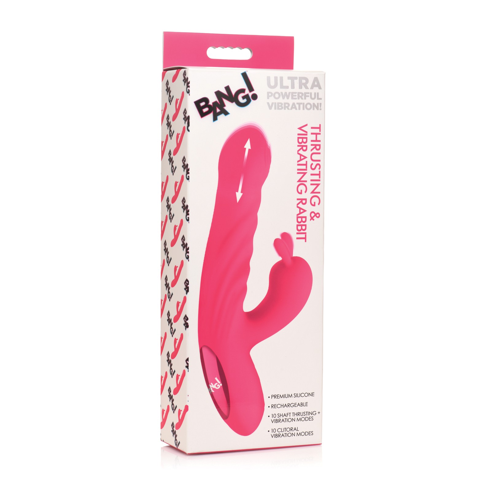 Conejito Vibrador y Golpeador 10X - Rosa