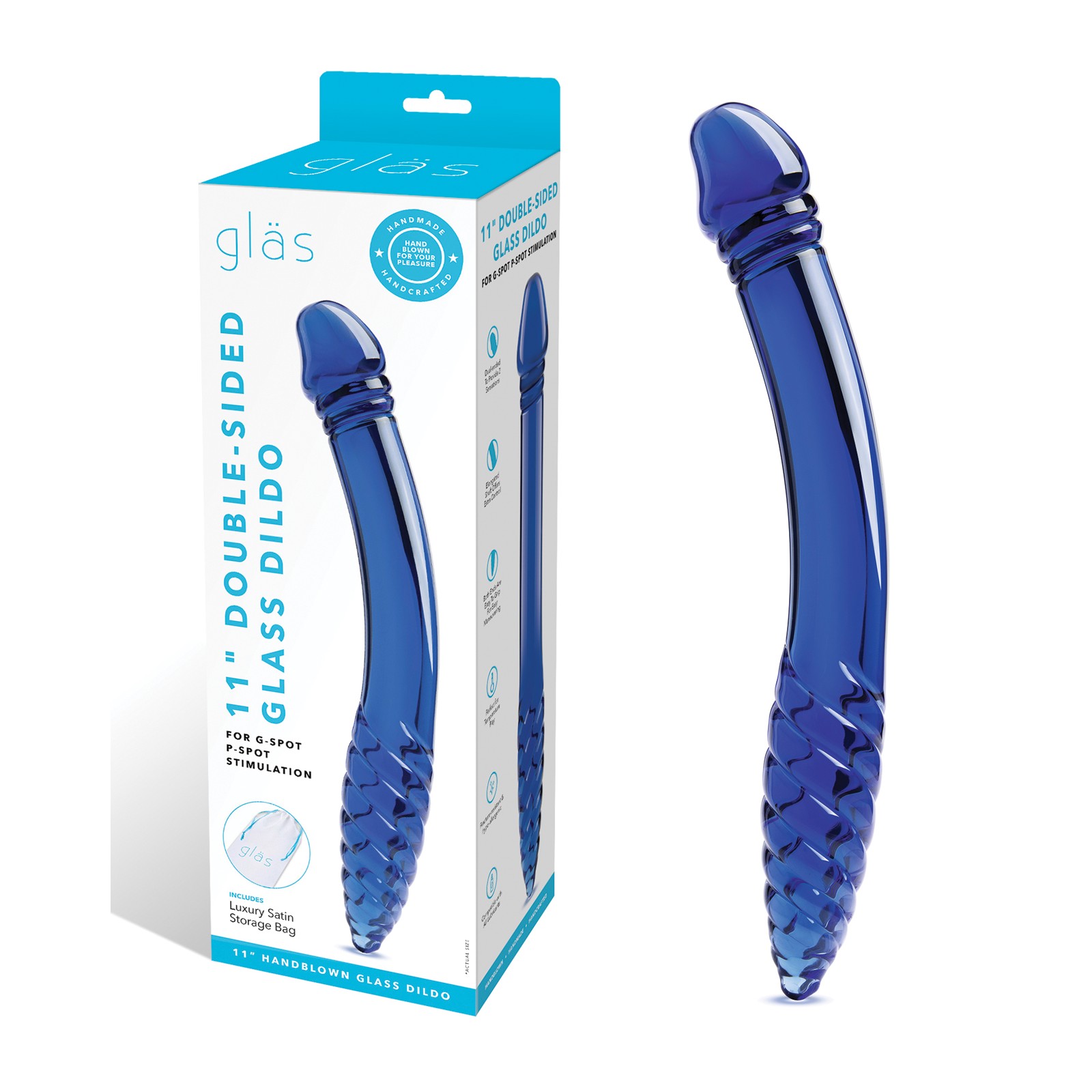 Glas Double-Sided Glass Dildo G-Spot P-Spot