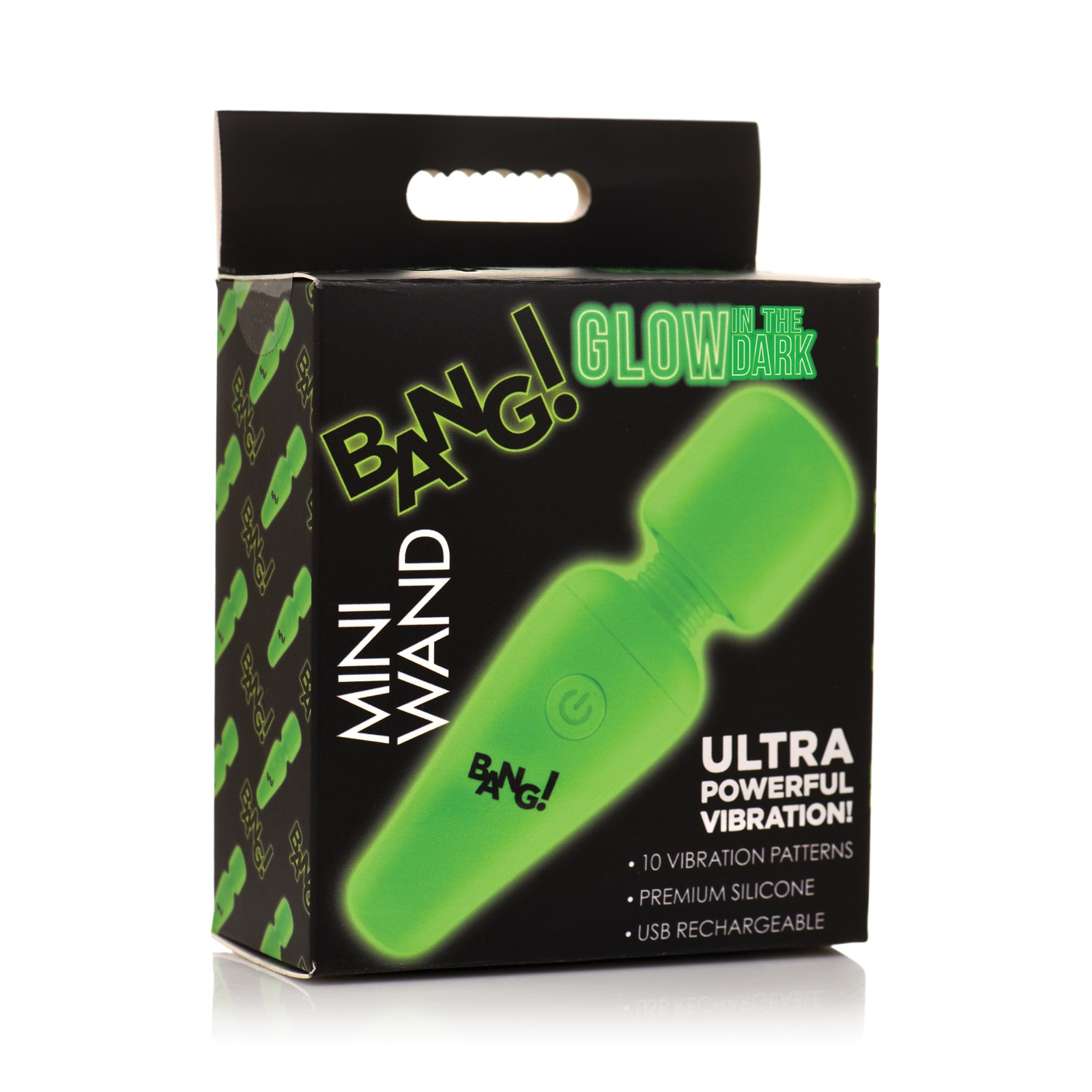 Bang Glow in the Dark 10X Mini Wand Vibrator