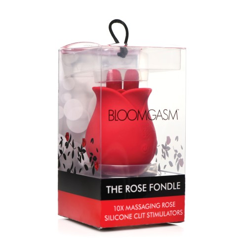 Bloomgasm The Rose Fondle 10X Clit Stimulator Red