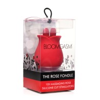 Bloomgasm The Rose Fondle 10X Clit Stimulator Red