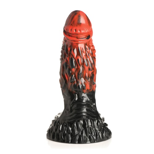 Creature Cocks Vulcan Silicone Dildo Black/Red