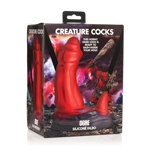 Creature Cocks Ogre Dildo - Red for Fantasy Play