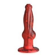 Creature Cocks Hell-Wolf Dildo Black Red