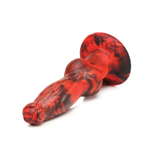 Creature Cocks Hell-Wolf Dildo Black Red