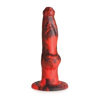 Creature Cocks Hell-Wolf Dildo Black Red