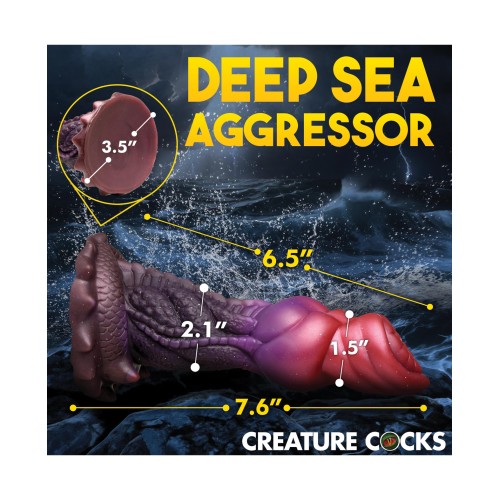 Creature Cocks Deep Diver Silicone Dildo Multi Color