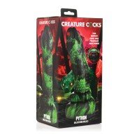 Creature Cocks Python Silicone Dildo Black/Green