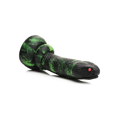 Creature Cocks Python Silicone Dildo Black/Green