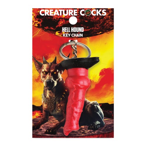 Creature Cocks Hell-Hound Silicone Key Chain Red