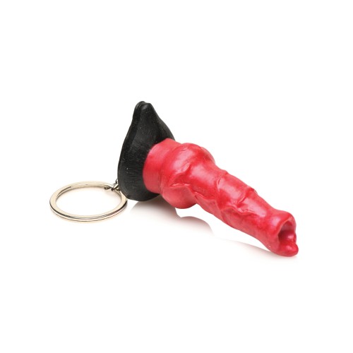 Creature Cocks Hell-Hound Silicone Key Chain Red