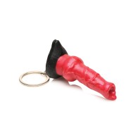 Creature Cocks Hell-Hound Silicone Key Chain Red