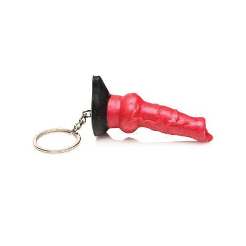 Creature Cocks Hell-Hound Silicone Key Chain Red