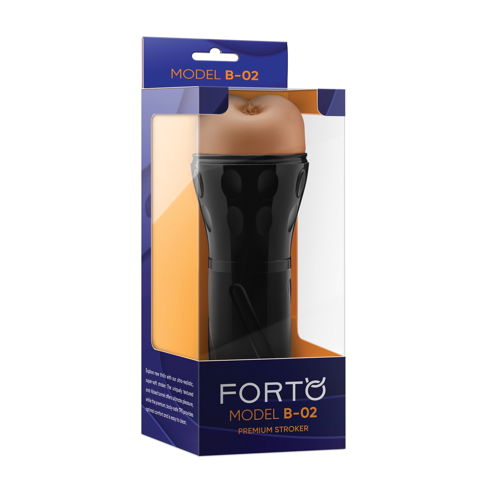 Forto Model B-02 Hard-Skin Ass Masturbator Tan