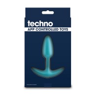 Techno Trance App Controlled Anal Plug - Blue