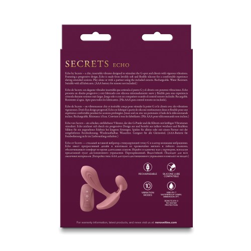 Echo Secrets Dusty Rose Vibrator