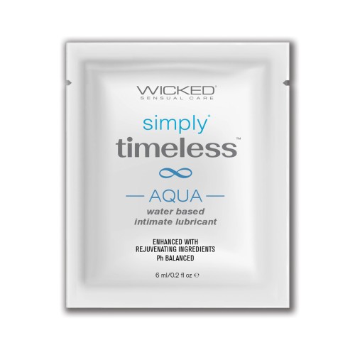 Wicked Sensual Care Simply Timeless Aqua Lube .2 oz - Comfort Lubricant