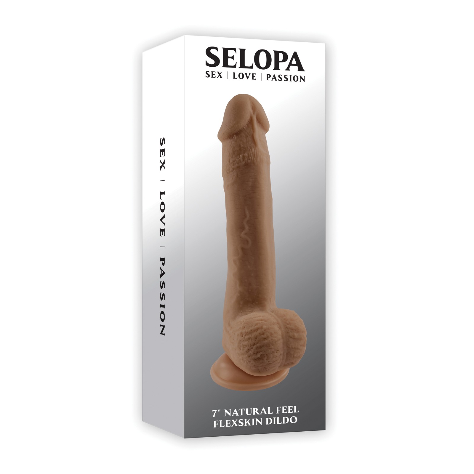 Selopa Natural Feel 7" Dildo Dark