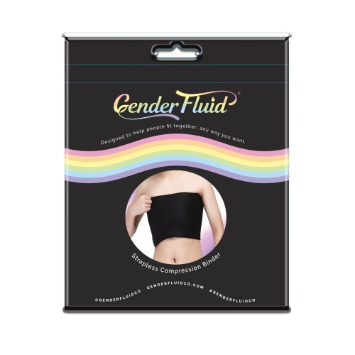 Gender Fluid Strapless Chest Binder M Black