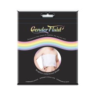 Gender Fluid Strapless Chest Compression Binder M White