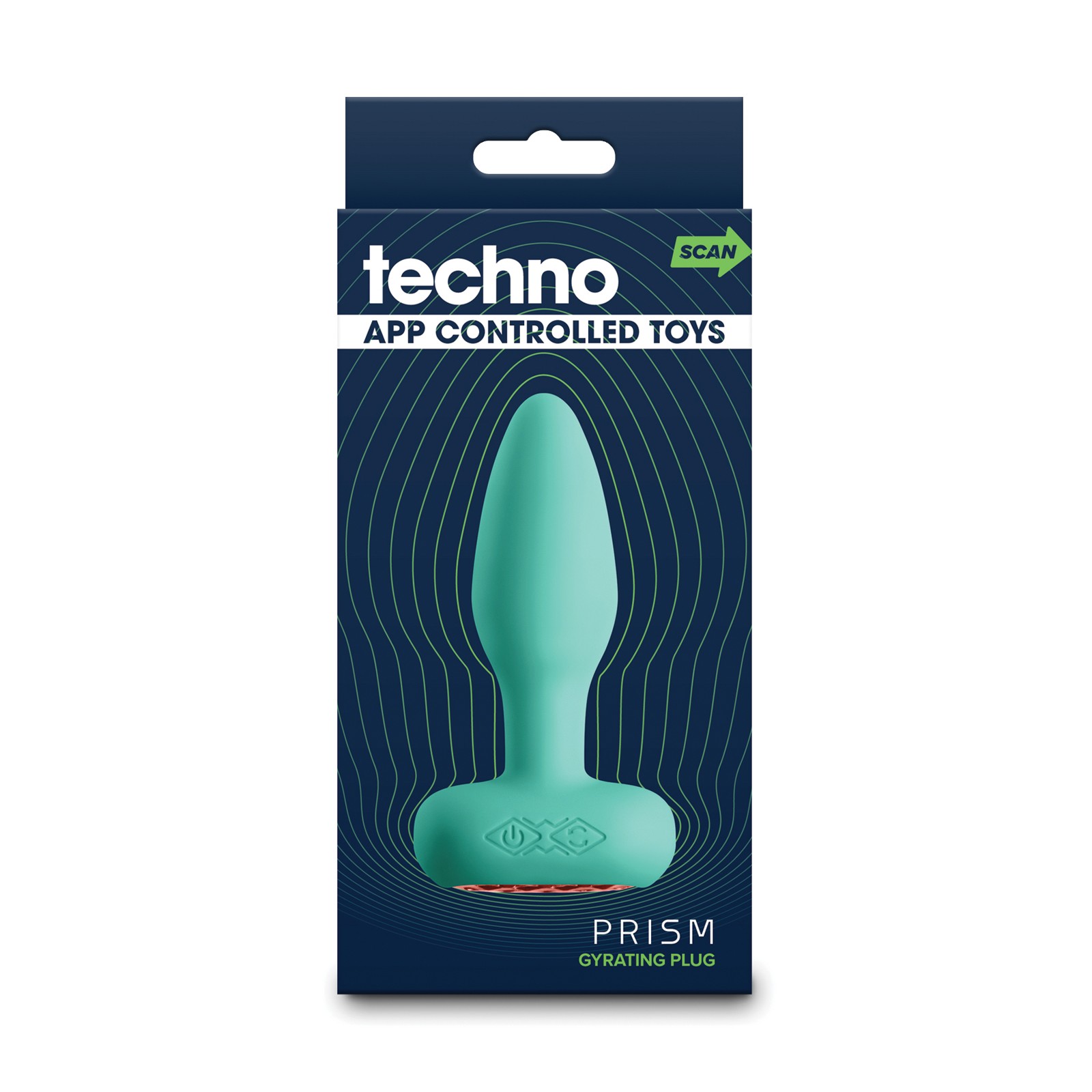 Plug Anal Vibrante Controlado por App Techno Verde