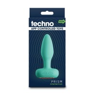 Plug Anal Vibrante Controlado por App Techno Verde