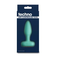 Plug Anal Vibrante Controlado por App Techno Verde