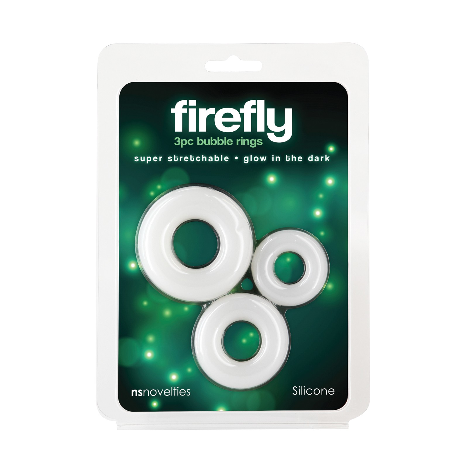 Firefly Glow Cock Rings White