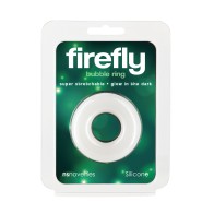 Firefly Glow in the Dark Bubble Cock Ring Medium